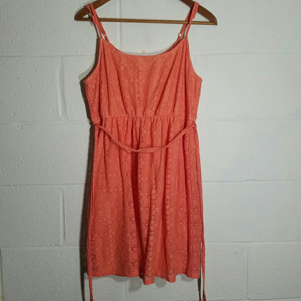 Cutesy coral sundress