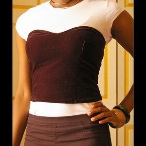 Black Velvet Tube Top