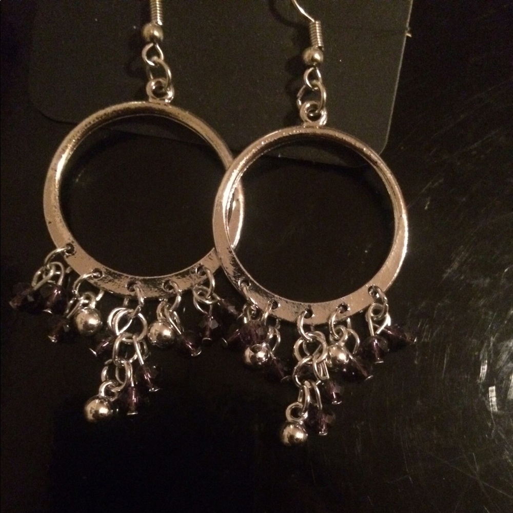 (4 for $20) brand new purple earrings