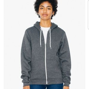 Dark grey American apparel zip up