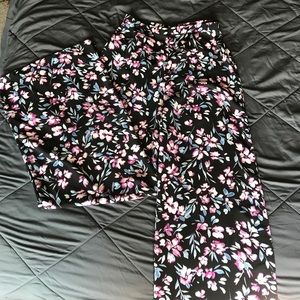 Kendall & Kylie hi-rise, wide leg pant