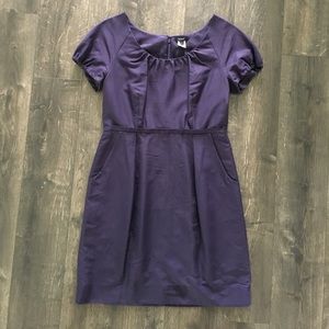J. Crew purple dress with pockets size 8