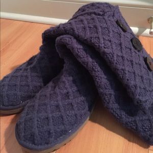 Ugg Dark Blue Knit Boots