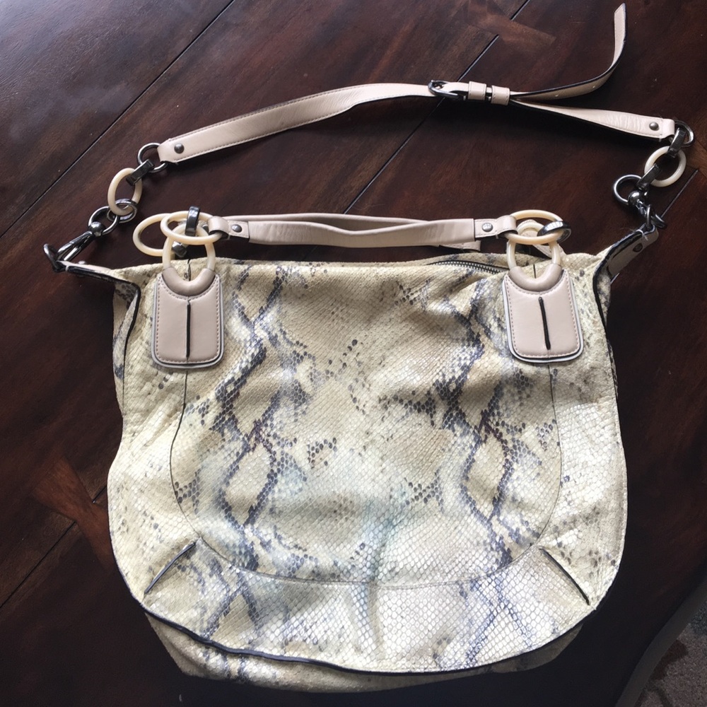 Authentic Coach Crossbody Python Hand Bag - image 3