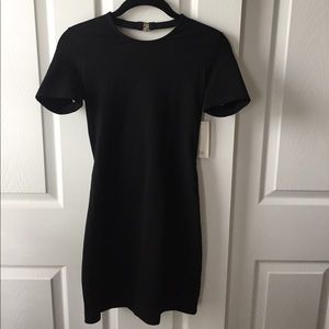 Open Back, Black Dress