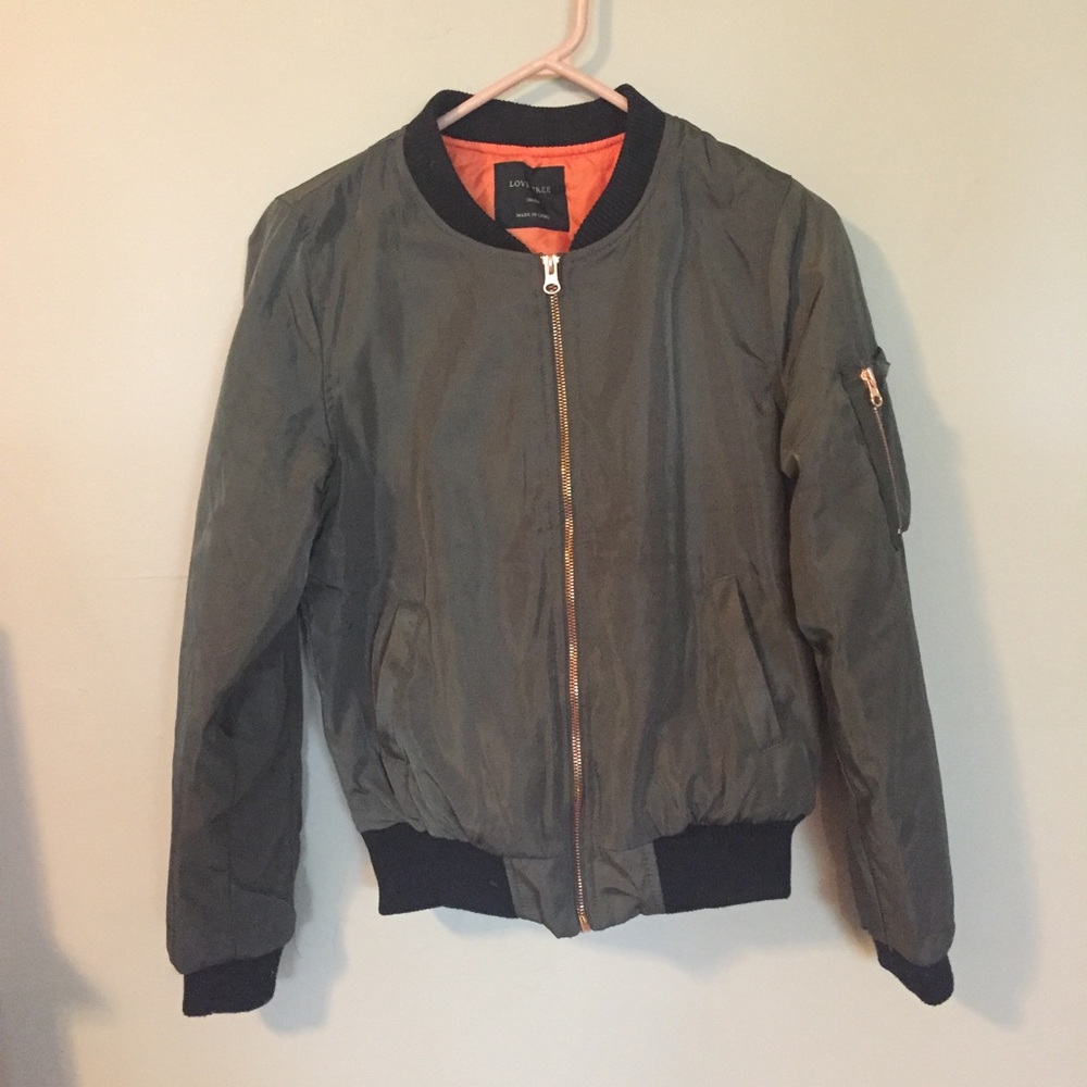 Green bomber jacket