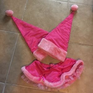 Victoria's Secret Santa skirt and hats
