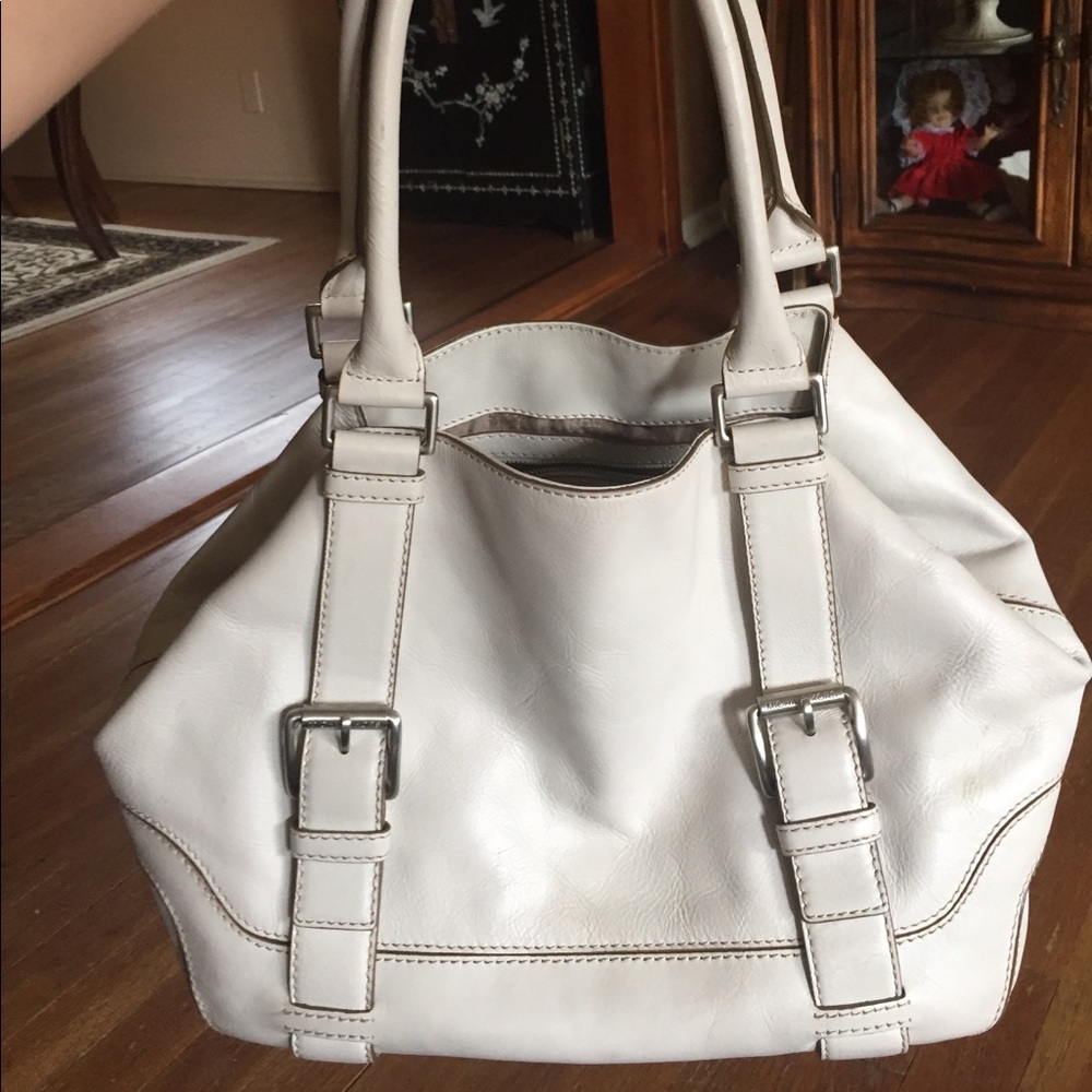 Michael Kors leather bucket bag