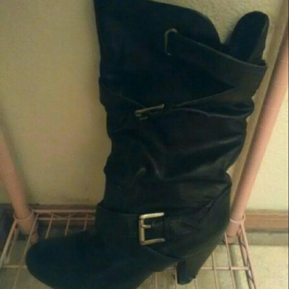 Black Heeled Boots
