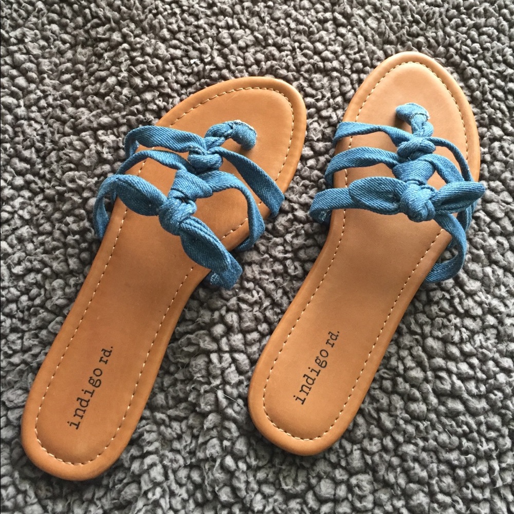 NEW in Box! Denim Knot Sandals