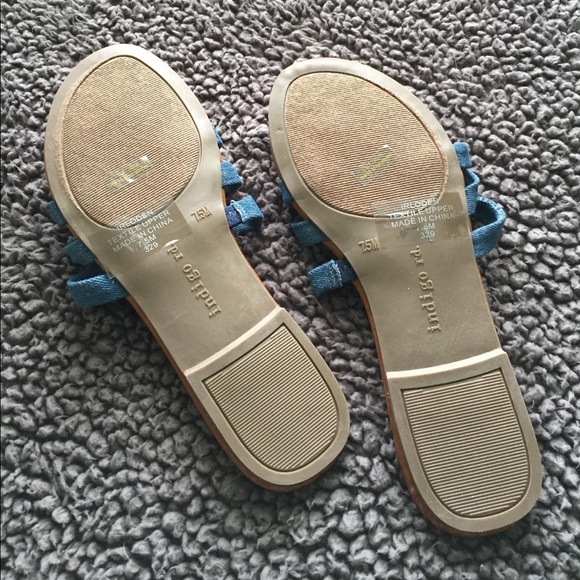 NEW in Box! Denim Knot Sandals - Picture 2 of 6