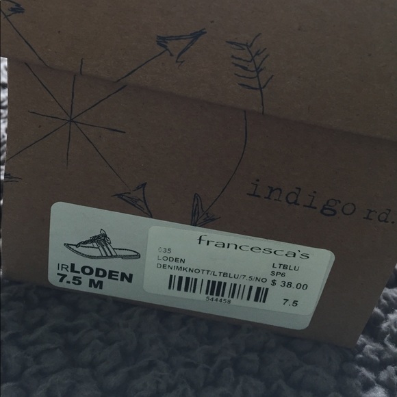 NEW in Box! Denim Knot Sandals - Picture 6 of 6