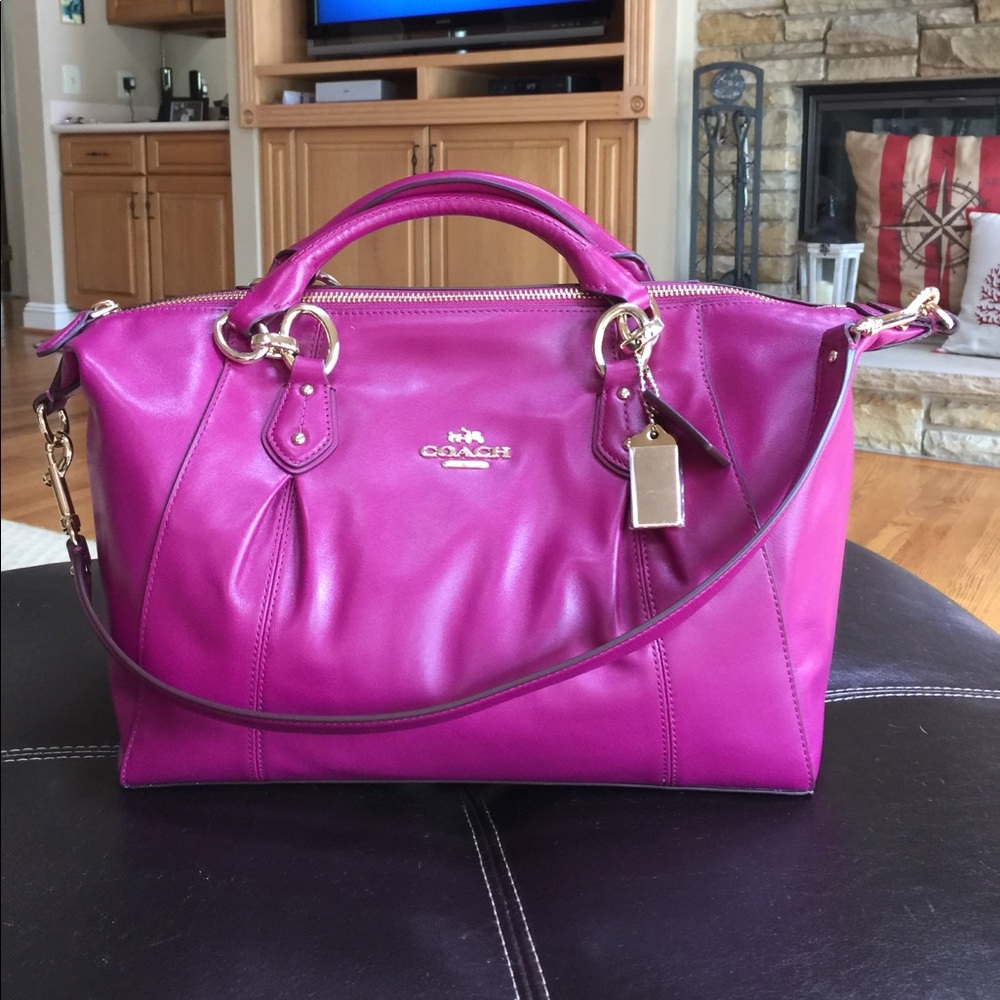 Coach Collette Leather Satchel NWT and coach box