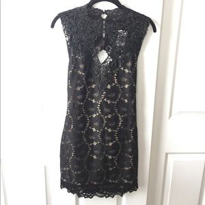 Black, Lace Dress