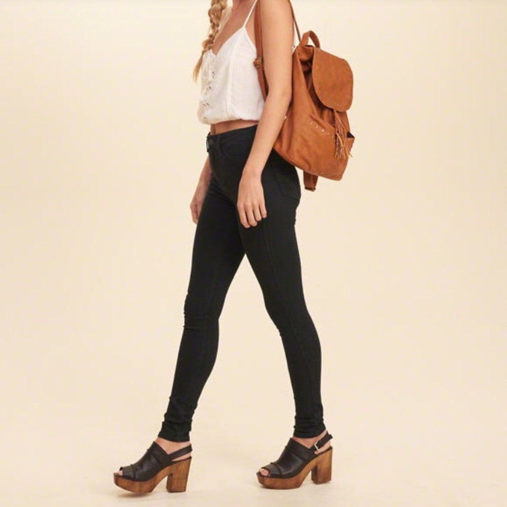 hollister super skinny black jeans