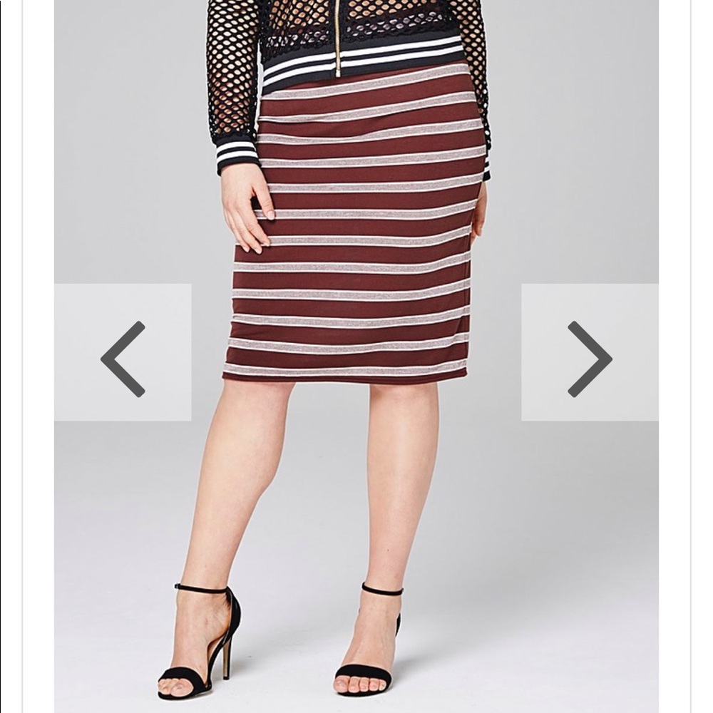 Simplybe pencil skirt polka dot