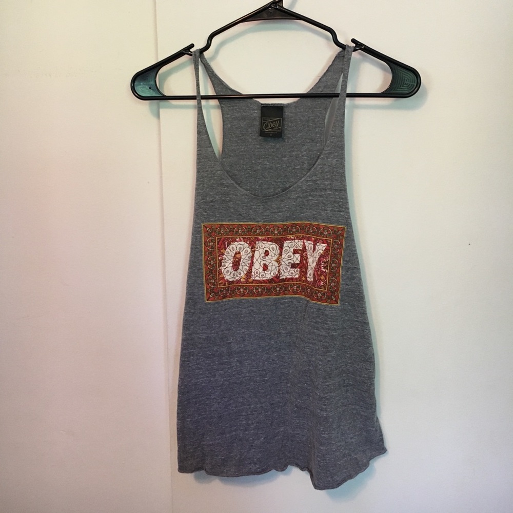OBEY Grey Tank Top