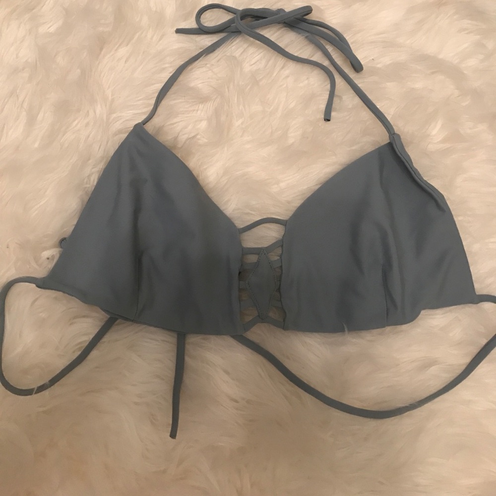 Citrine swim grey top size large