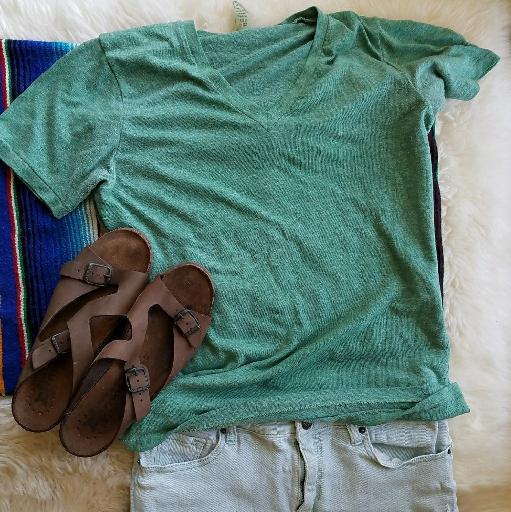 Alternative Earth Jersey V Neck T Shirt