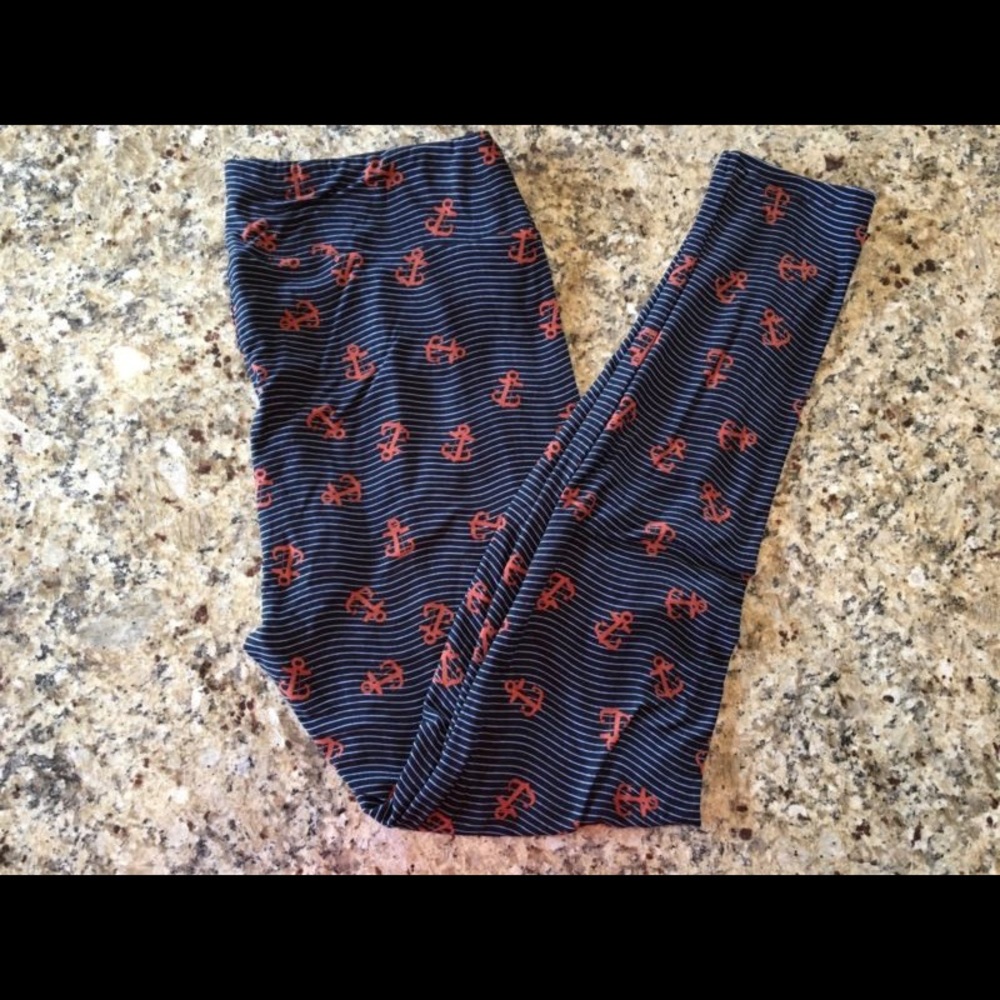 Lularoe tall and curvy leggings new T & C anchors