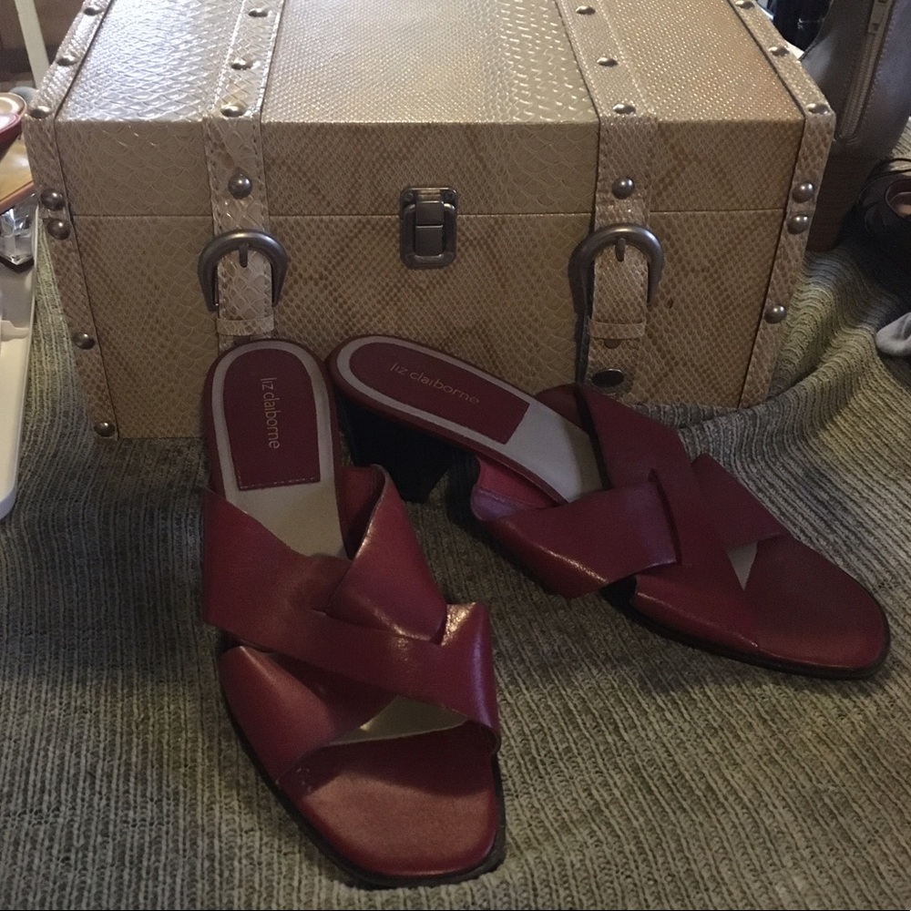 Burgundy Sandals
