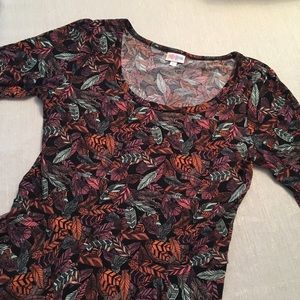 🦄 LuLaRoe Large Feathers Nicole Dress