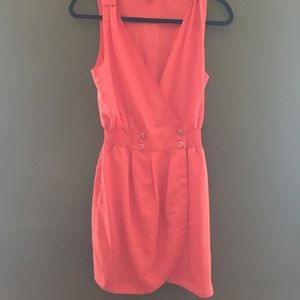 Tangerine casual summer dress