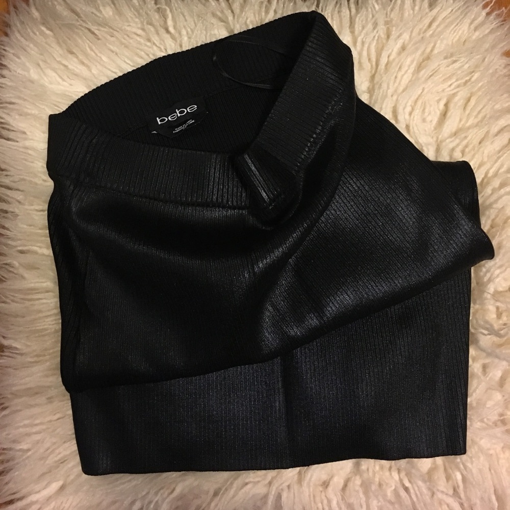 SALE🌹 BEBE Metallic Leather Midi Pencil Skirt