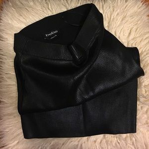 SALE🌹 BEBE Metallic Leather Midi Pencil Skirt