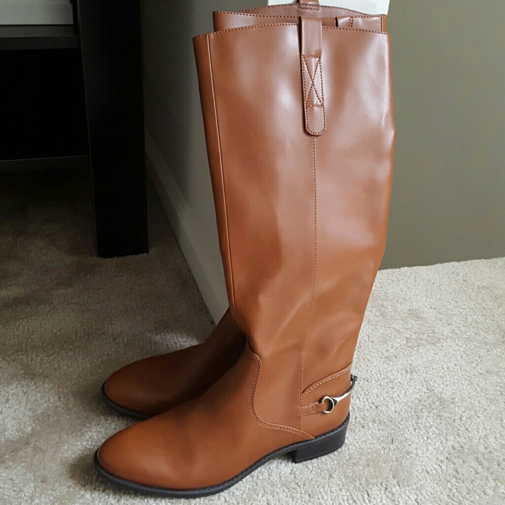 Sam and Libby Vegan Leather riding Boots NWOT