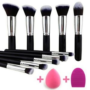 High quality synthetic makeup brush set
