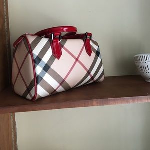 Burberry Nova Check bowling bag: Authentic