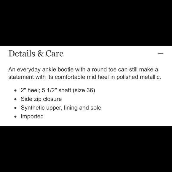 Topshop faux leather black gold heeled ankle boot - Picture 6 of 8