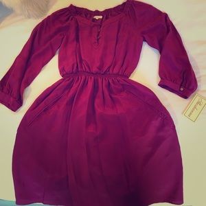 Burgundy Shoshanna dress NWT