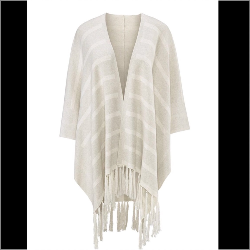 CAbi # 3307 Fringed Wrap Poncho
