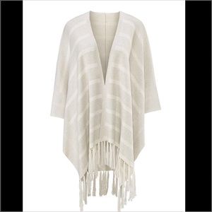 CAbi # 3307 Fringed Wrap Poncho