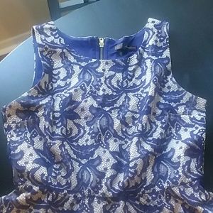 FINAL SALE Gorgeous blue and beige summer dress