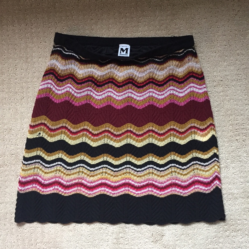 Missoni knit mini skirt