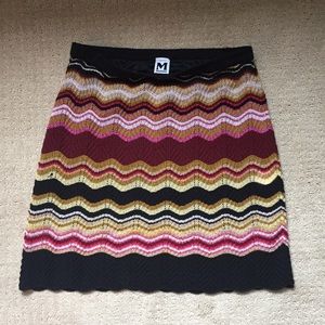 Missoni knit mini skirt