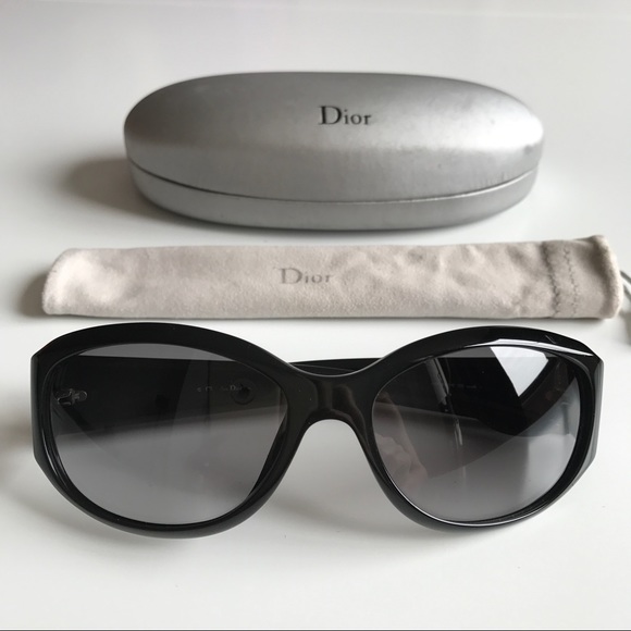 Christian Dior Accessories - Christian DIOR SWAROVSKI CRYSTALS Black Sunglasses