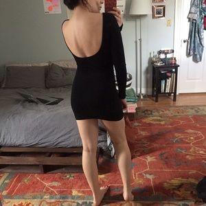 American apparel scoop back body con dress