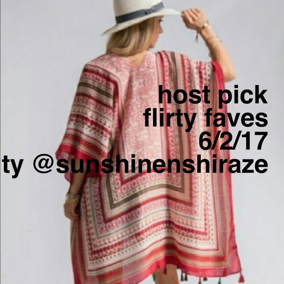 πHPπ Red Aztec Shrug - Picture 2 of 5