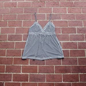 Navy Striped American Eagle Tank Top