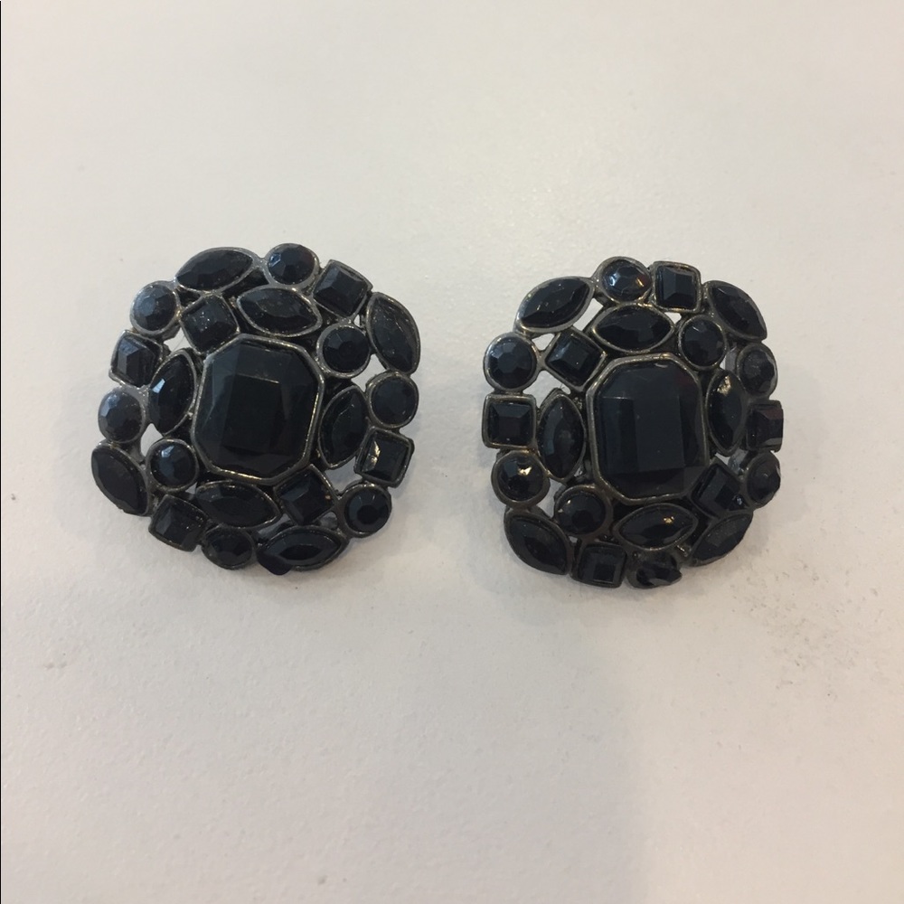 Black post large studs
