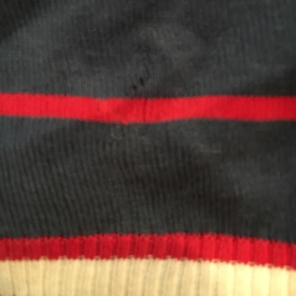 MOSCHINO navy and red striped nautical cardigan - Picture 6 of 6