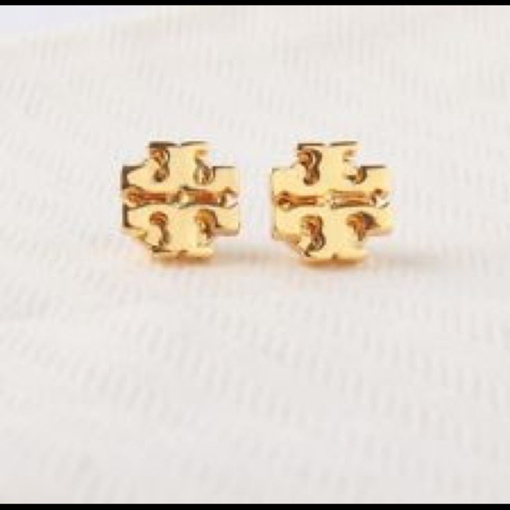 Tory Burch gold studs