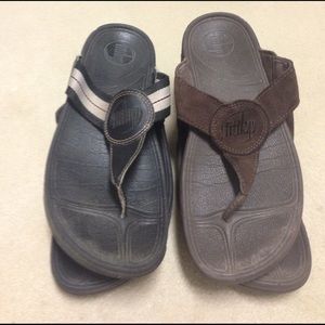 Fitflops, 2 pair. Brown and Black