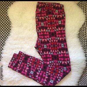 Lularoe tall and curvy triangle Aztec leggings