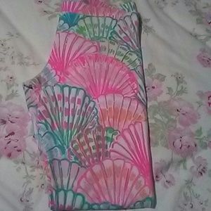Lilly pulitzer Girls xl Leggings waist 26. Eeeuc