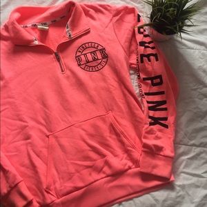 VS PINK quarter zip XS